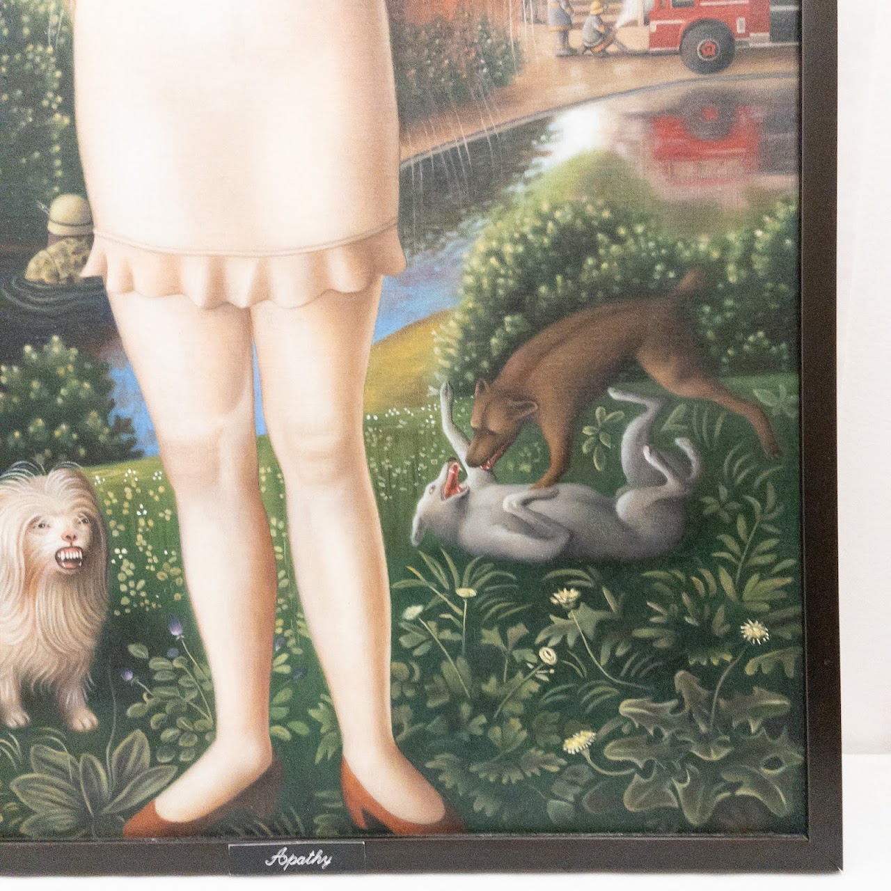 Amy Hill Signed "Apathy" Framed Painting