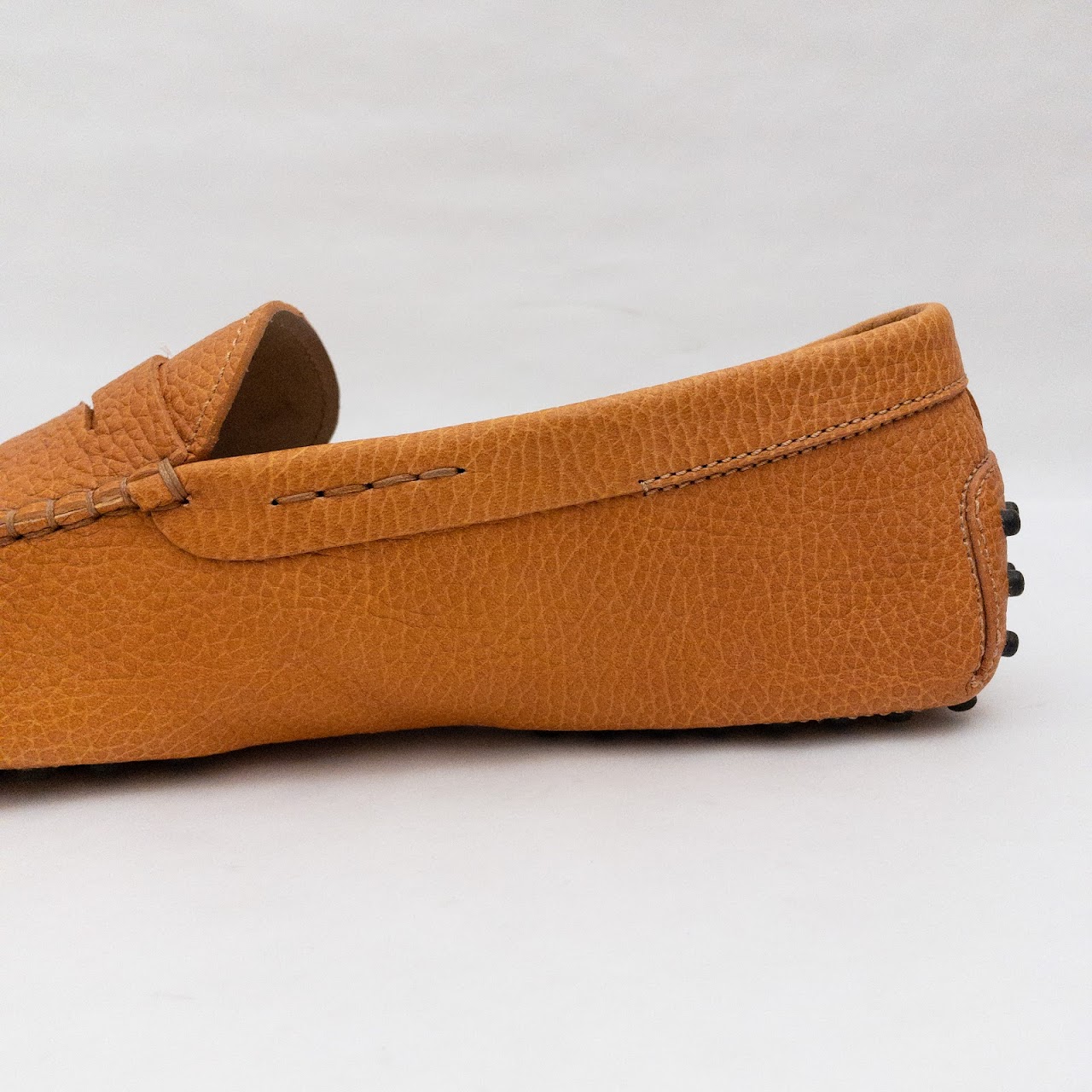 Tod's Orange Leather Driving Mocs