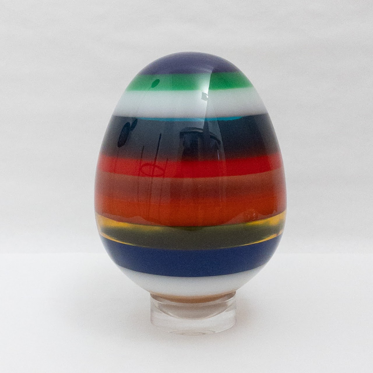 Decorative Color Banded Egg