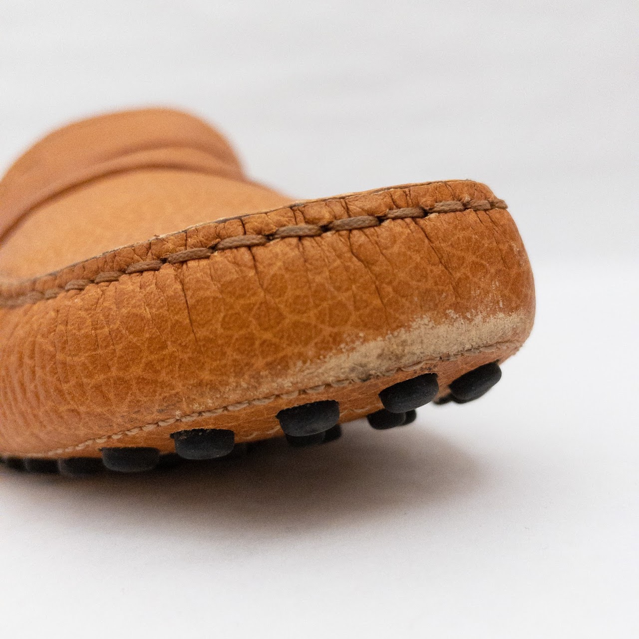 Tod's Orange Leather Driving Mocs