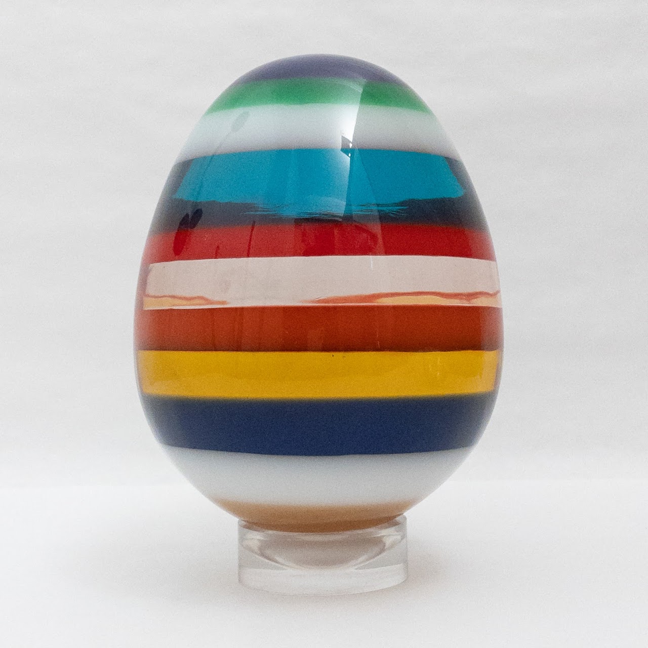 Decorative Color Banded Egg