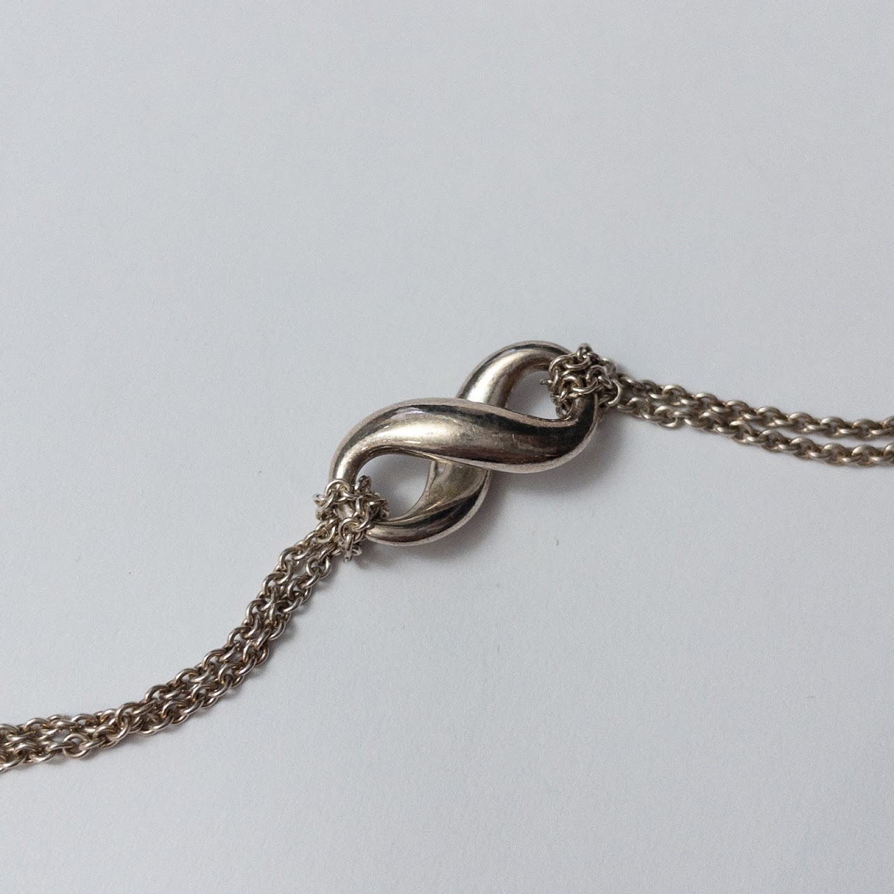 Tiffany & Co Sterling Silver Infinity Charm Necklace