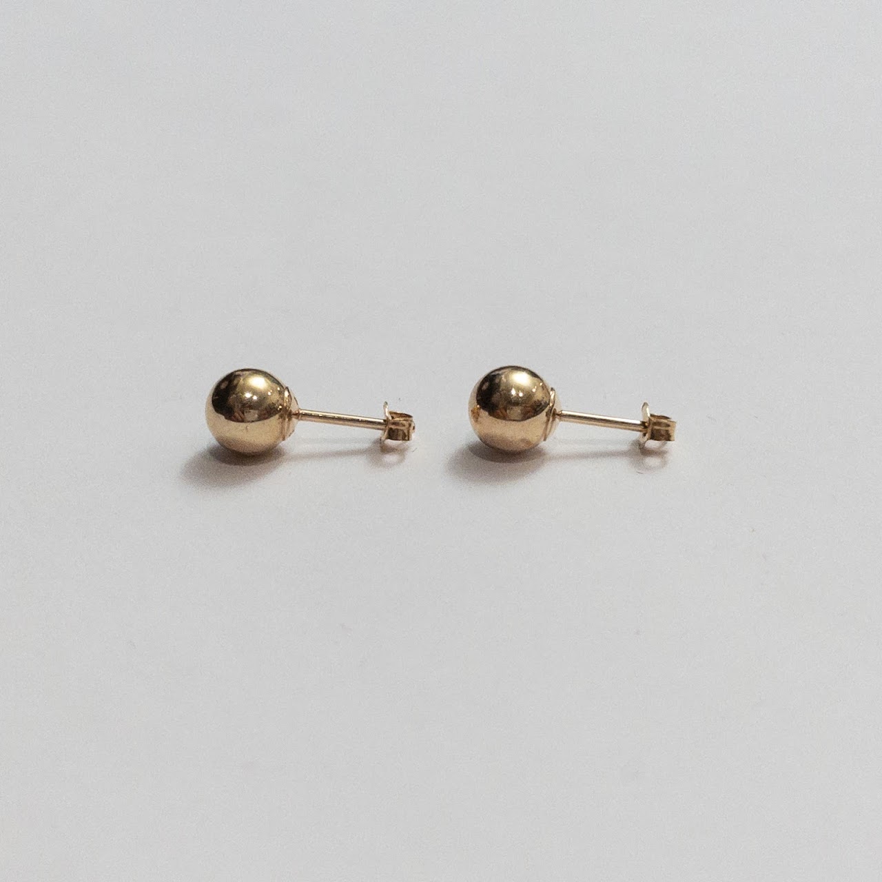 14K Gold Ball Stud Earrings #2