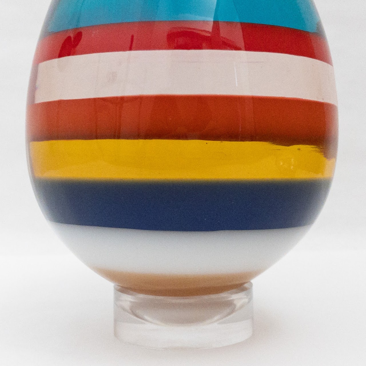 Decorative Color Banded Egg