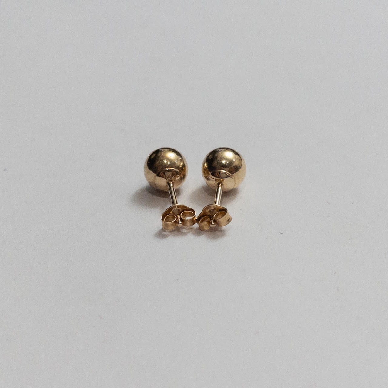 14K Gold Ball Stud Earrings #2