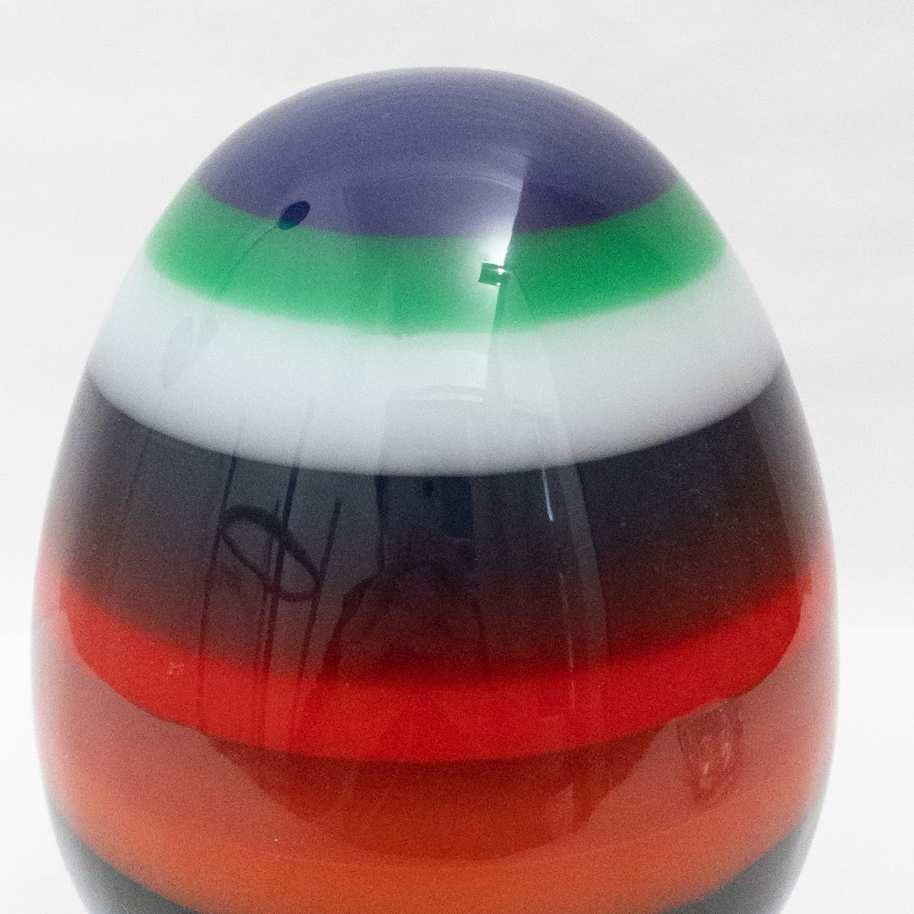 Decorative Color Banded Egg