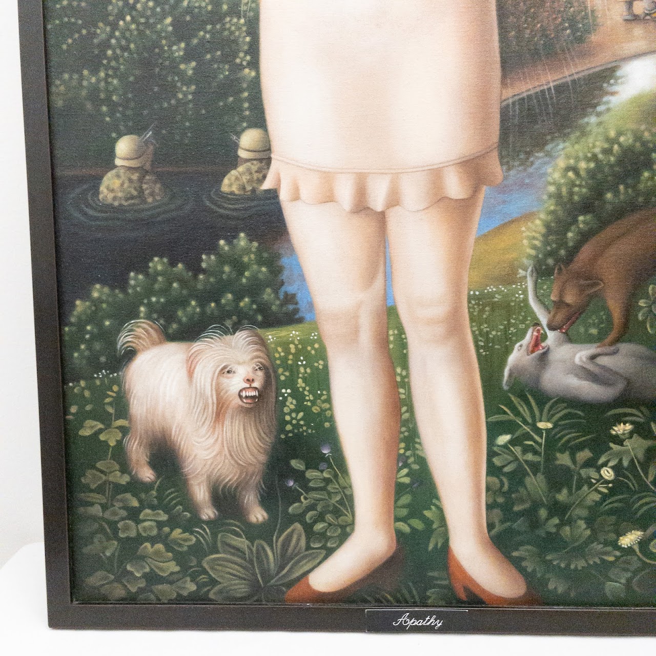 Amy Hill Signed "Apathy" Framed Painting