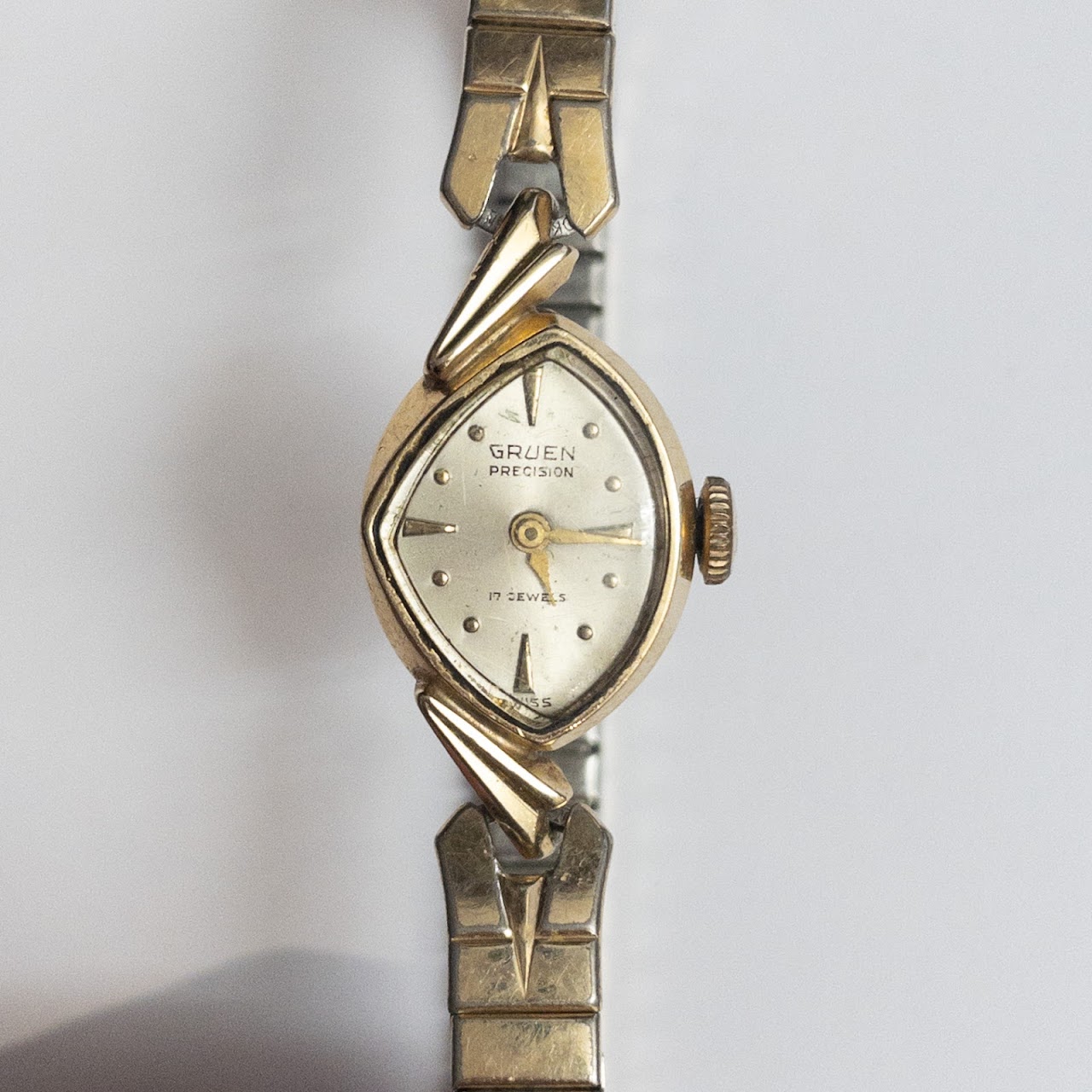 14K Gold Gruen Ladies Watch