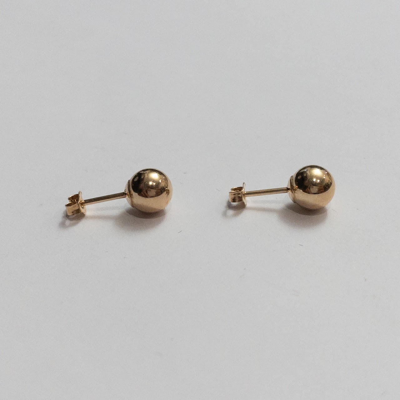 14K Gold Ball Stud Earrings #2