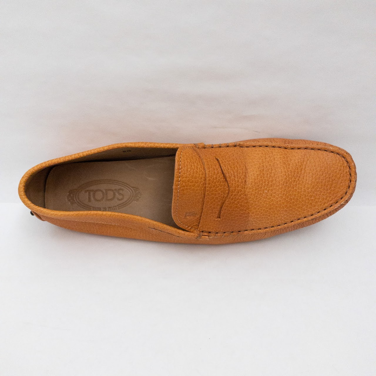 Tod's Orange Leather Driving Mocs