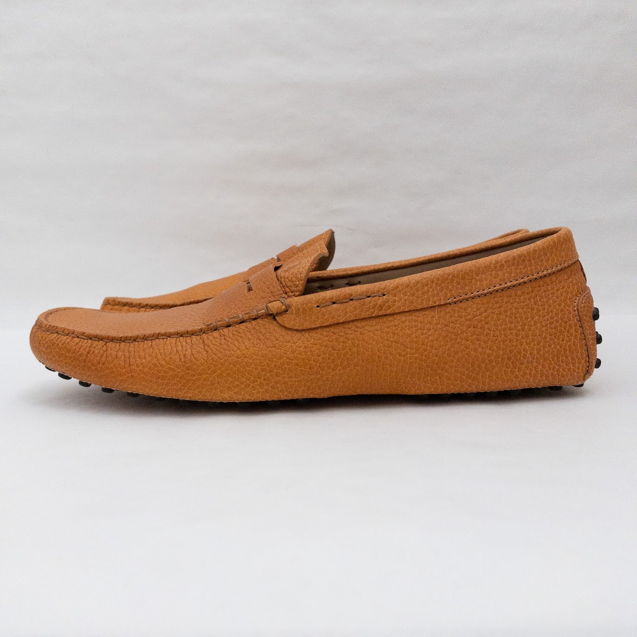 Tod's Orange Leather Driving Mocs