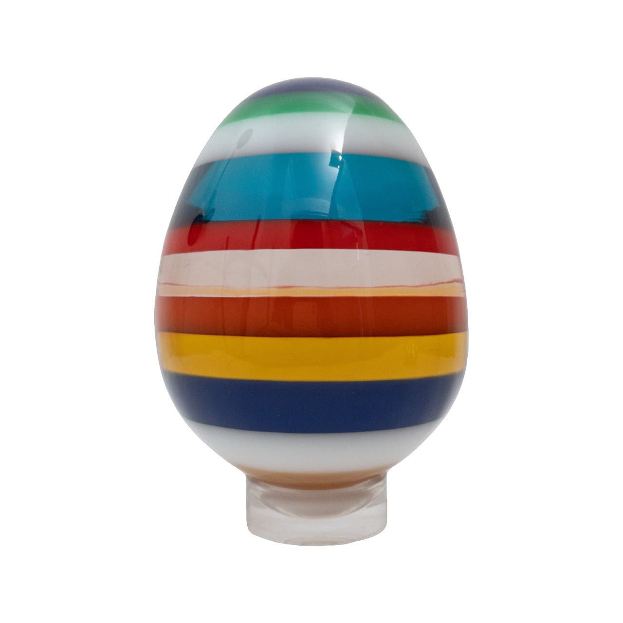 Decorative Color Banded Egg