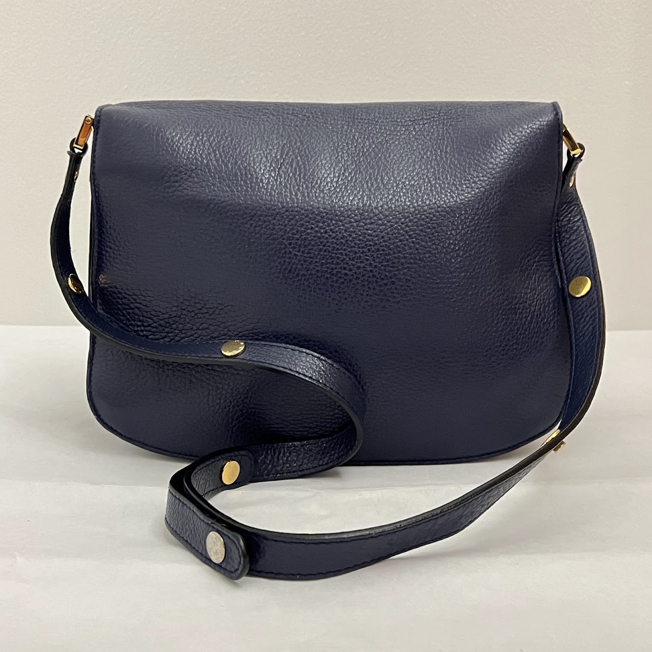 Marni Midnight Blue Leather Shoulder Bag