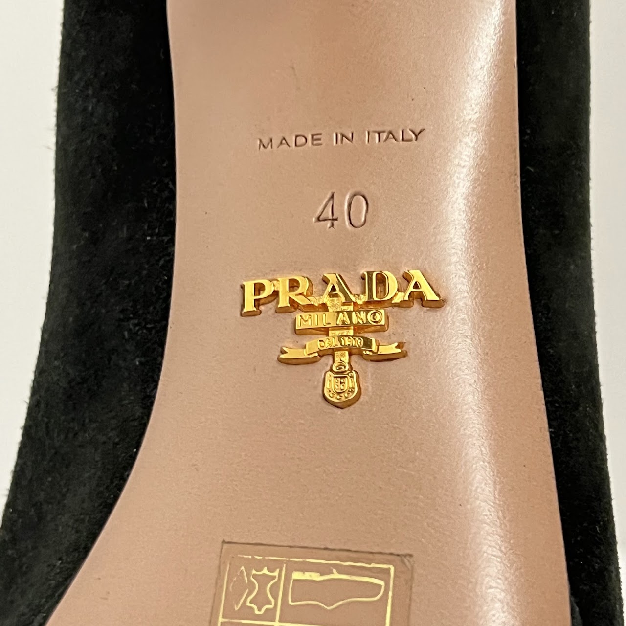 Prada Black Suede Pumps