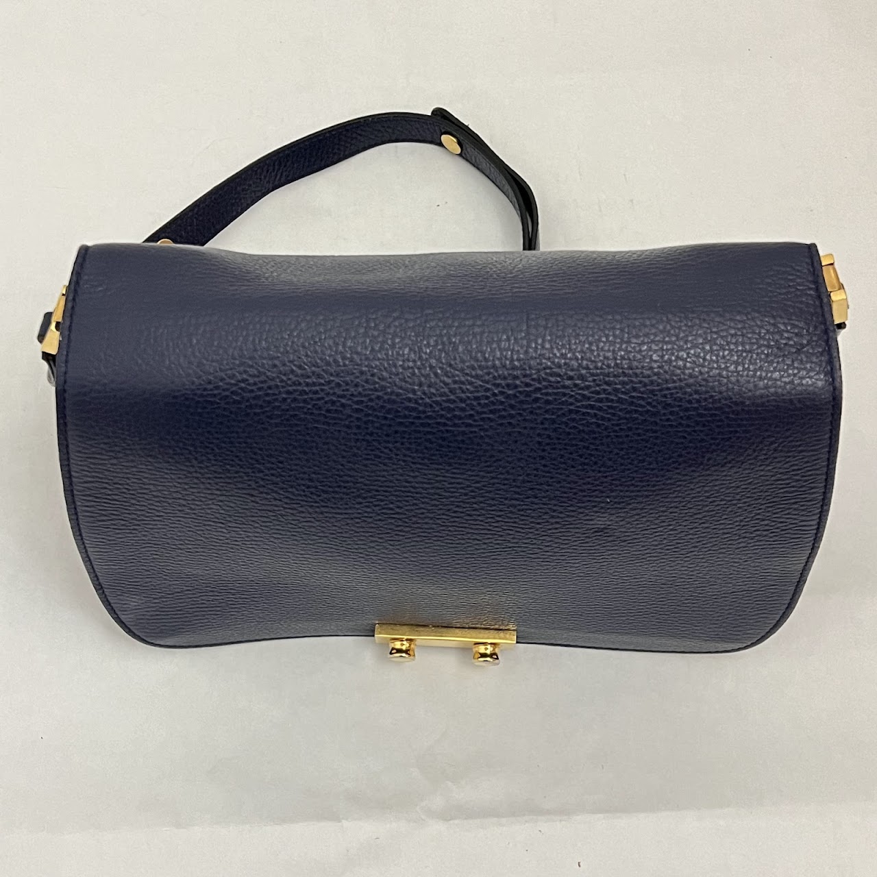 Marni Midnight Blue Leather Shoulder Bag