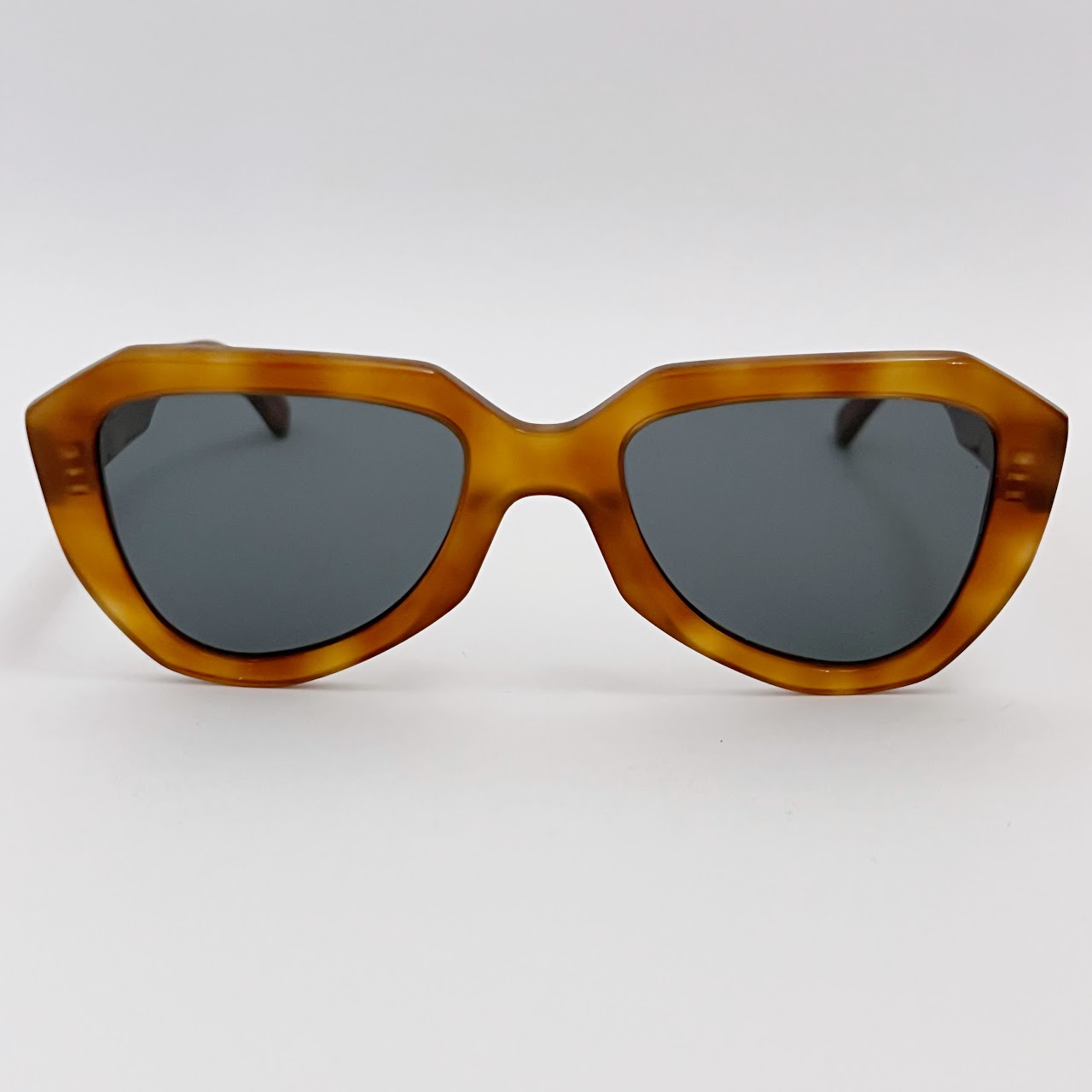 Céline Chunky Amber Tortoise Shell Sunglasses