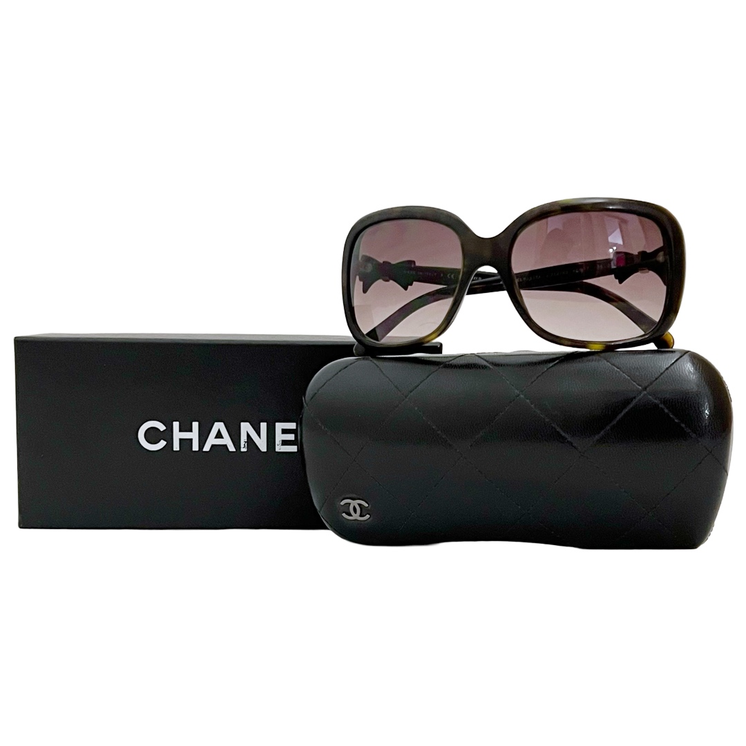 Chanel Oversize Sunglasses with Bows