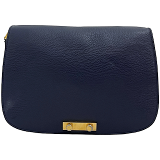 Marni Midnight Blue Leather Shoulder Bag