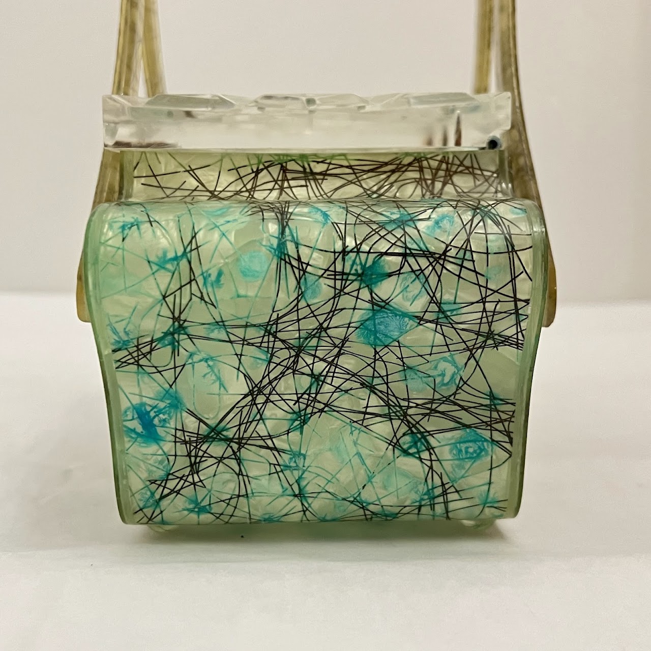 1960s Confetti Lucite Handbag