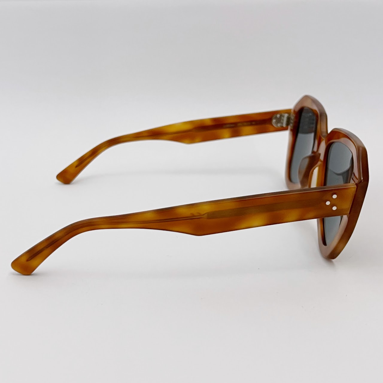 Céline Chunky Amber Tortoise Shell Sunglasses