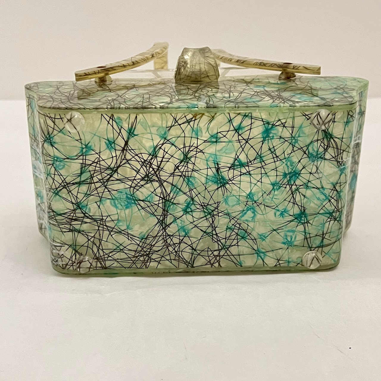 1960s Confetti Lucite Handbag