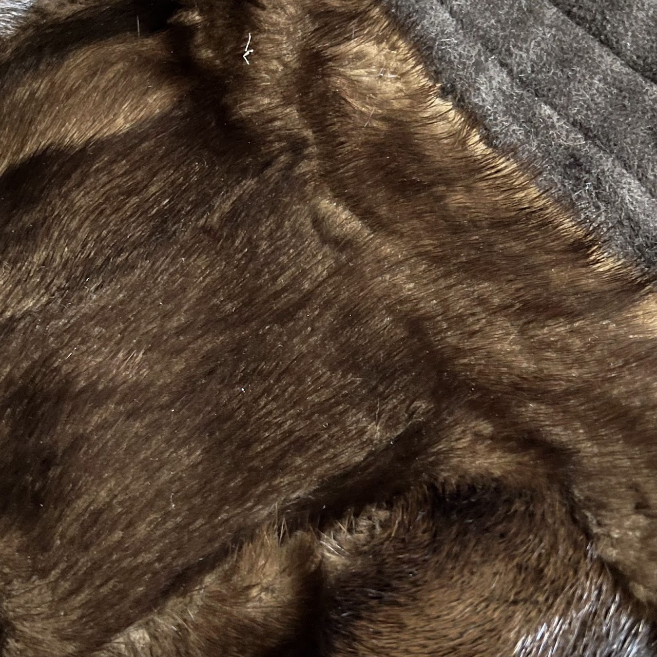 Loro Piana Cashmere and Mink Fur Throw Blanket