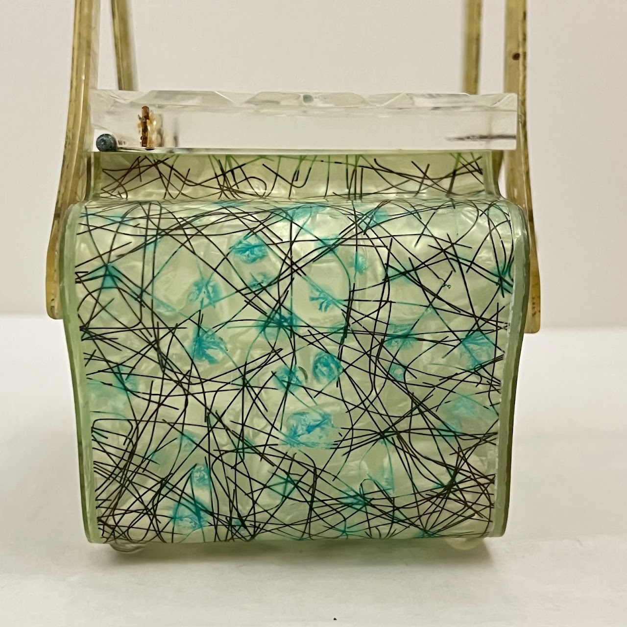 1960s Confetti Lucite Handbag