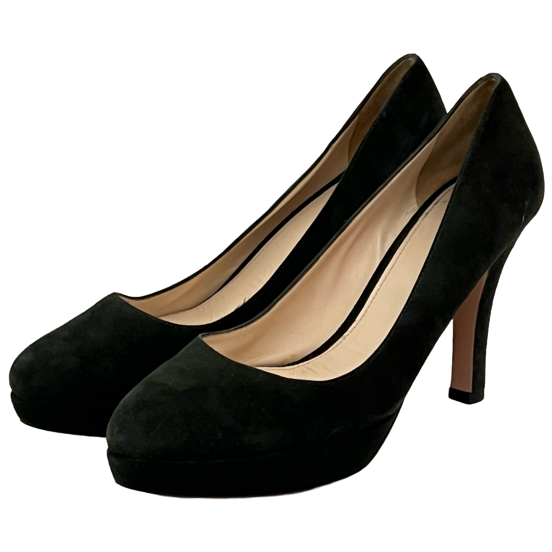 Prada Black Suede Pumps