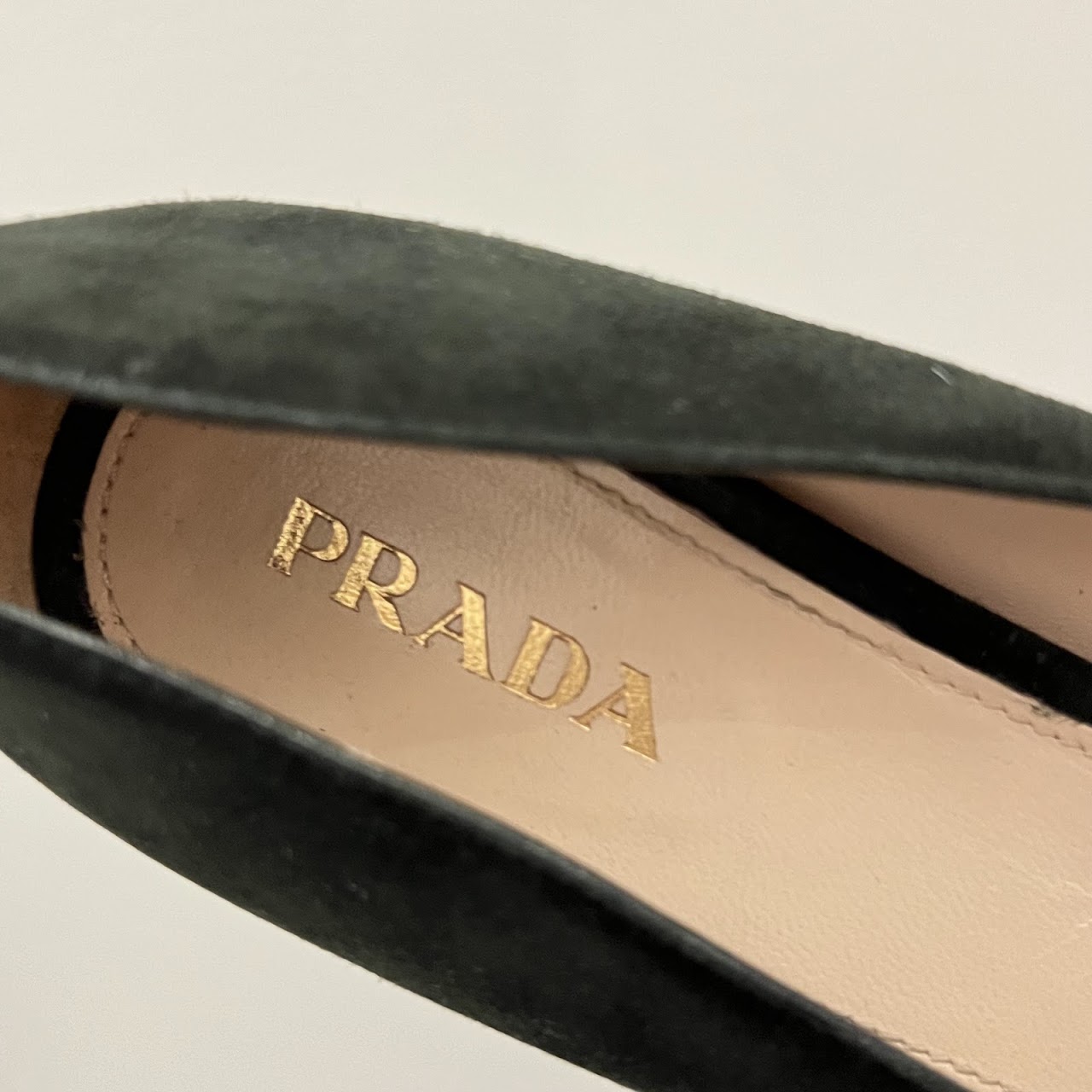 Prada Black Suede Pumps