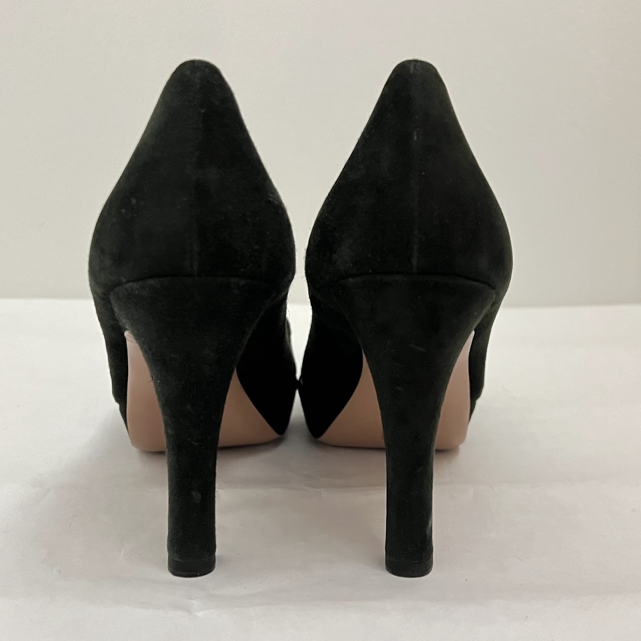 Prada Black Suede Pumps