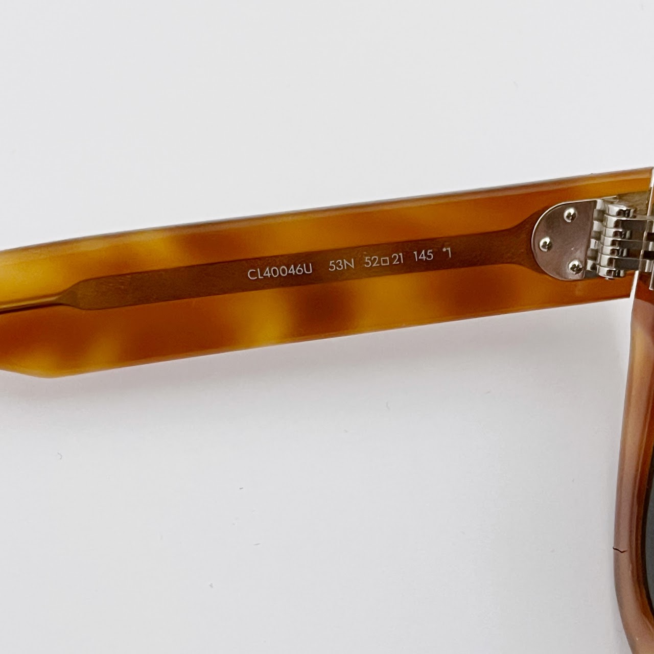 Céline Chunky Amber Tortoise Shell Sunglasses