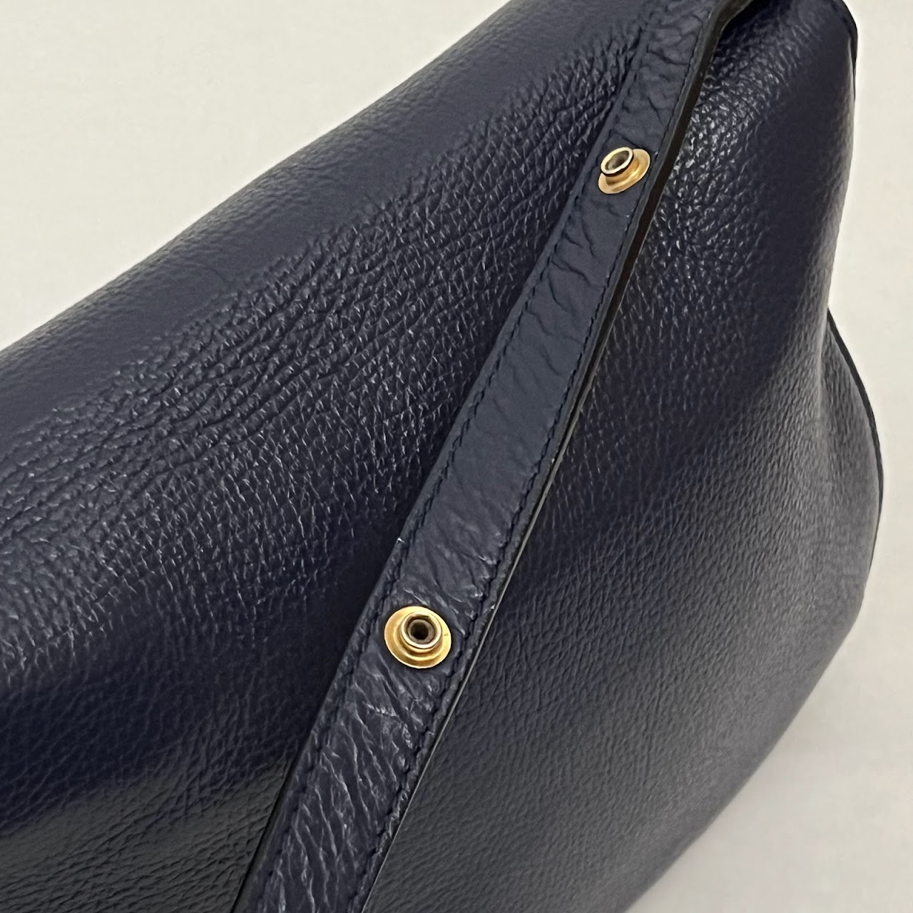 Marni Midnight Blue Leather Shoulder Bag