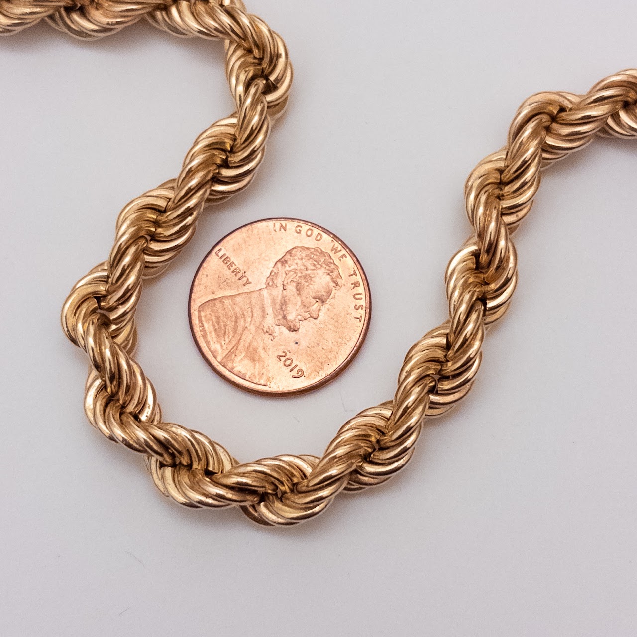 14K Gold Heavy Twist Chain Necklace