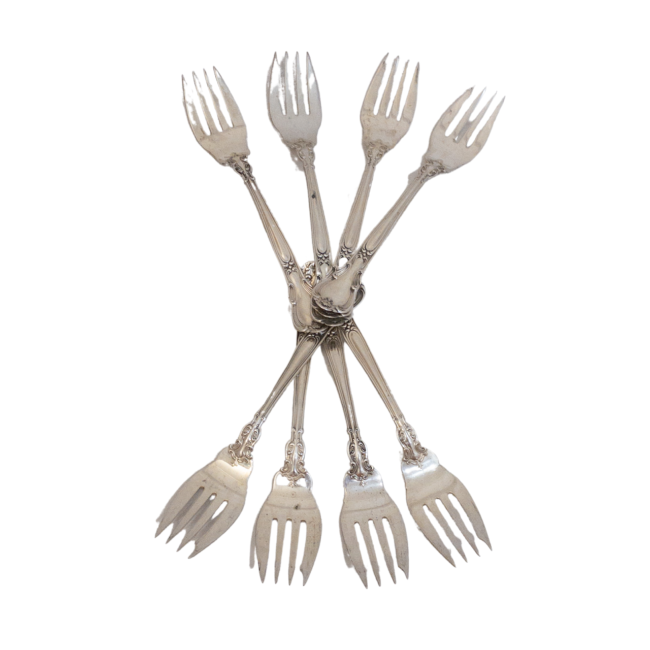 Sterling Silver Gorham Cake Fork Set