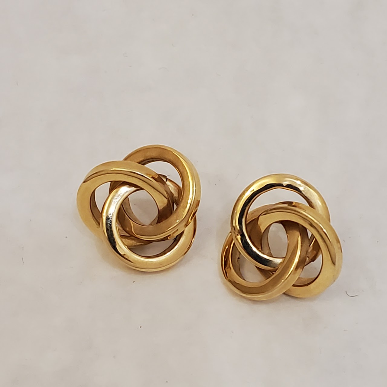 14K Gold  Love Knot Earrings