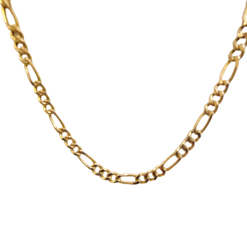 14K Gold Figaro Chain  Necklace