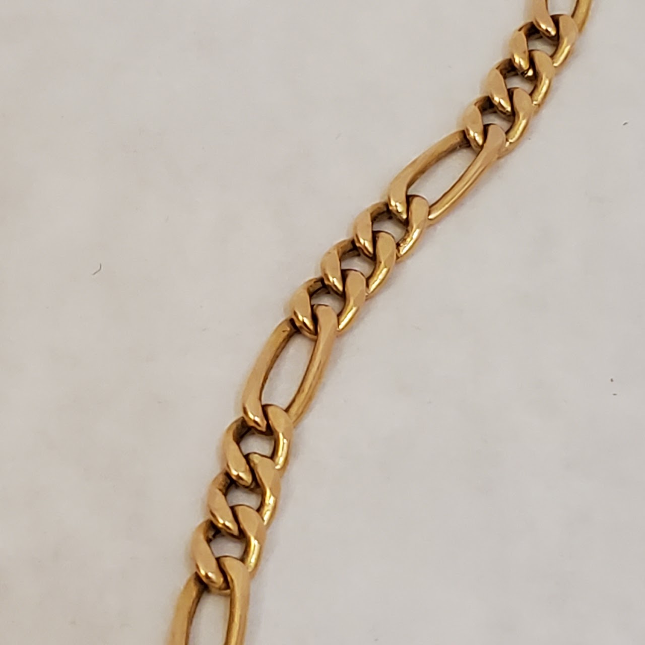 14K Gold Figaro Chain Necklace