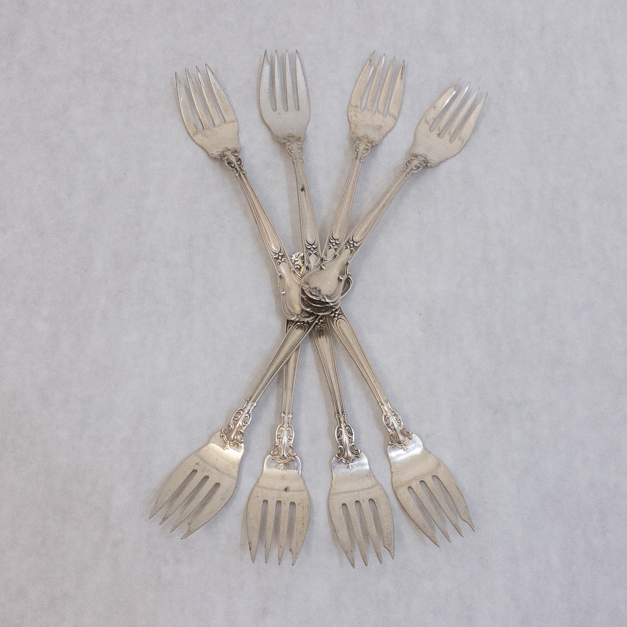 Sterling Silver Gorham Cake Fork Set