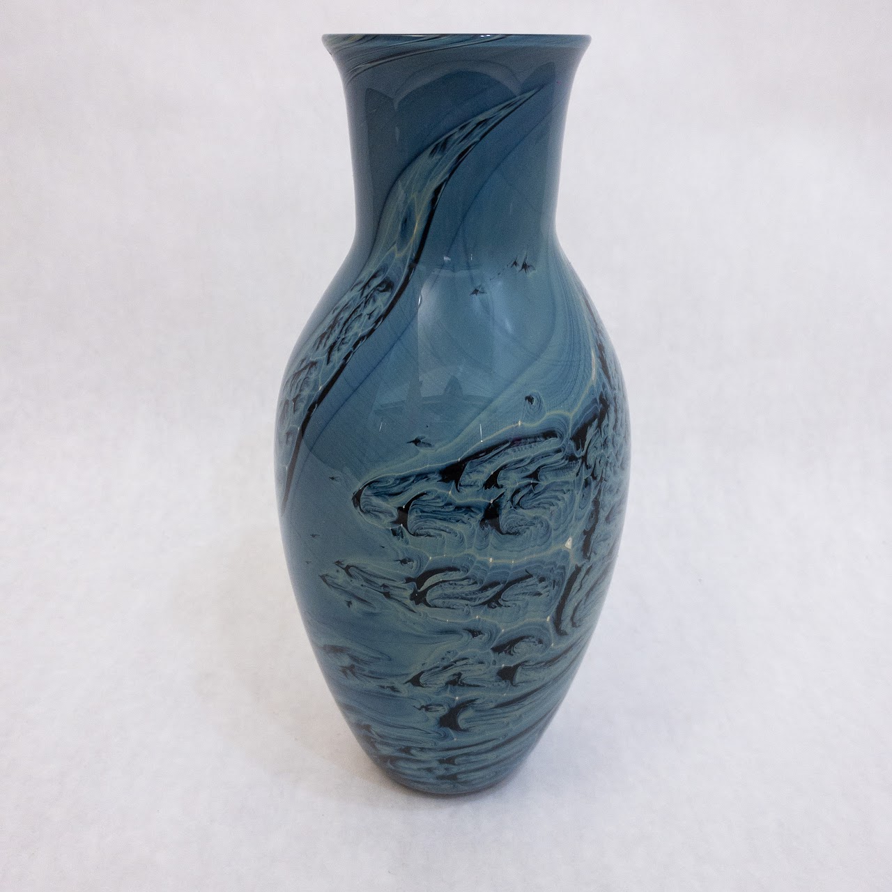 Simon Signed Art Glass Vase