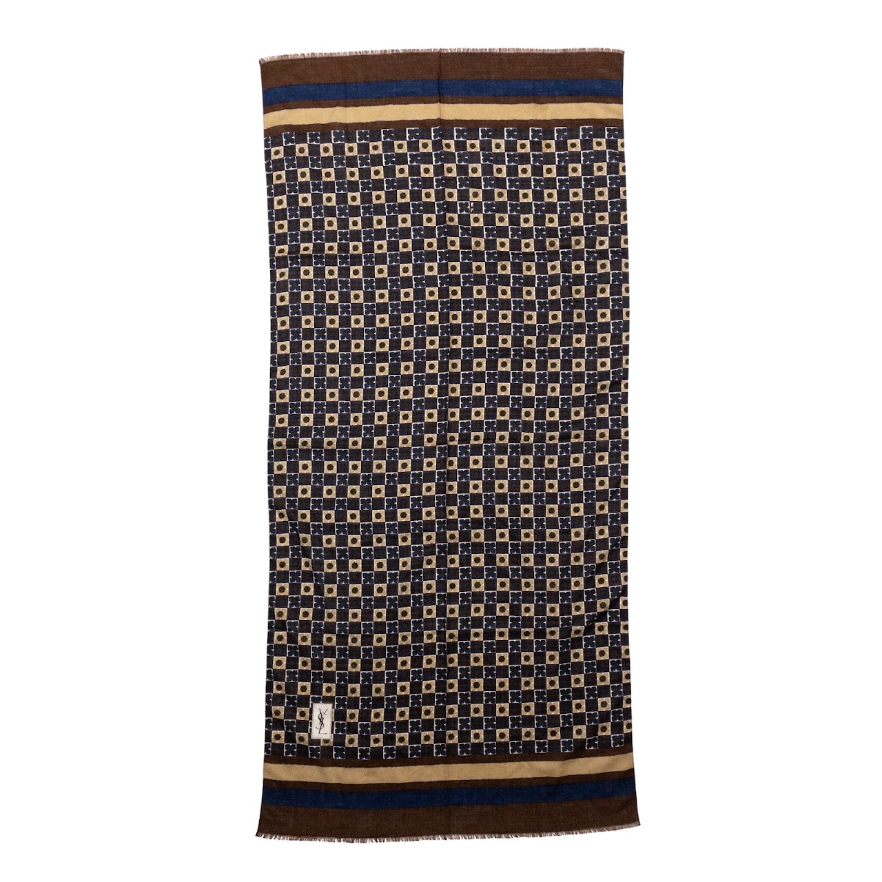 Yves Saint Laurent Printed Wool Scarf