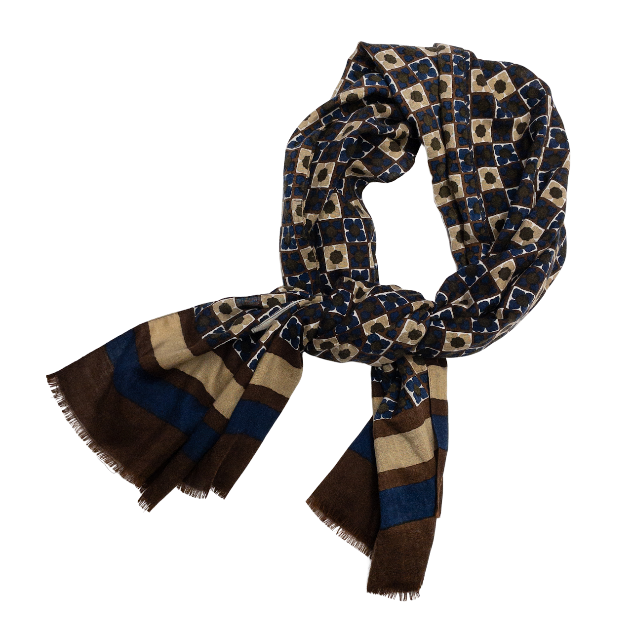 Yves Saint Laurent Printed Wool Scarf