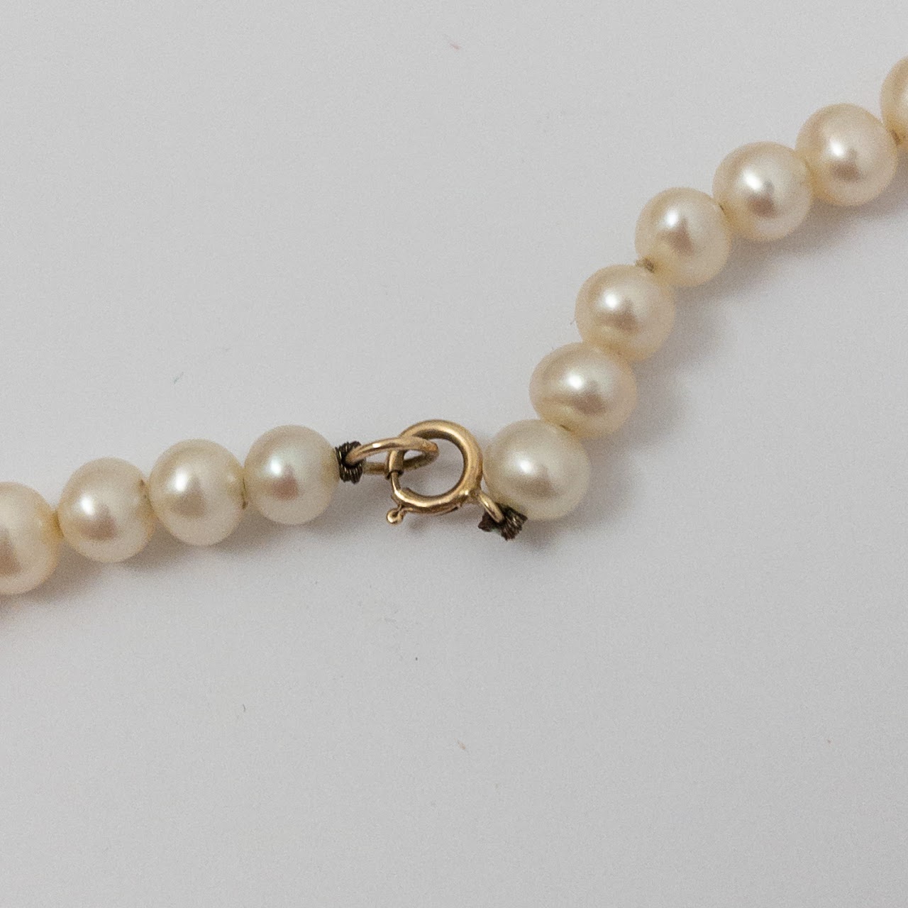 Pearl Strand Necklace with 14K Clasp