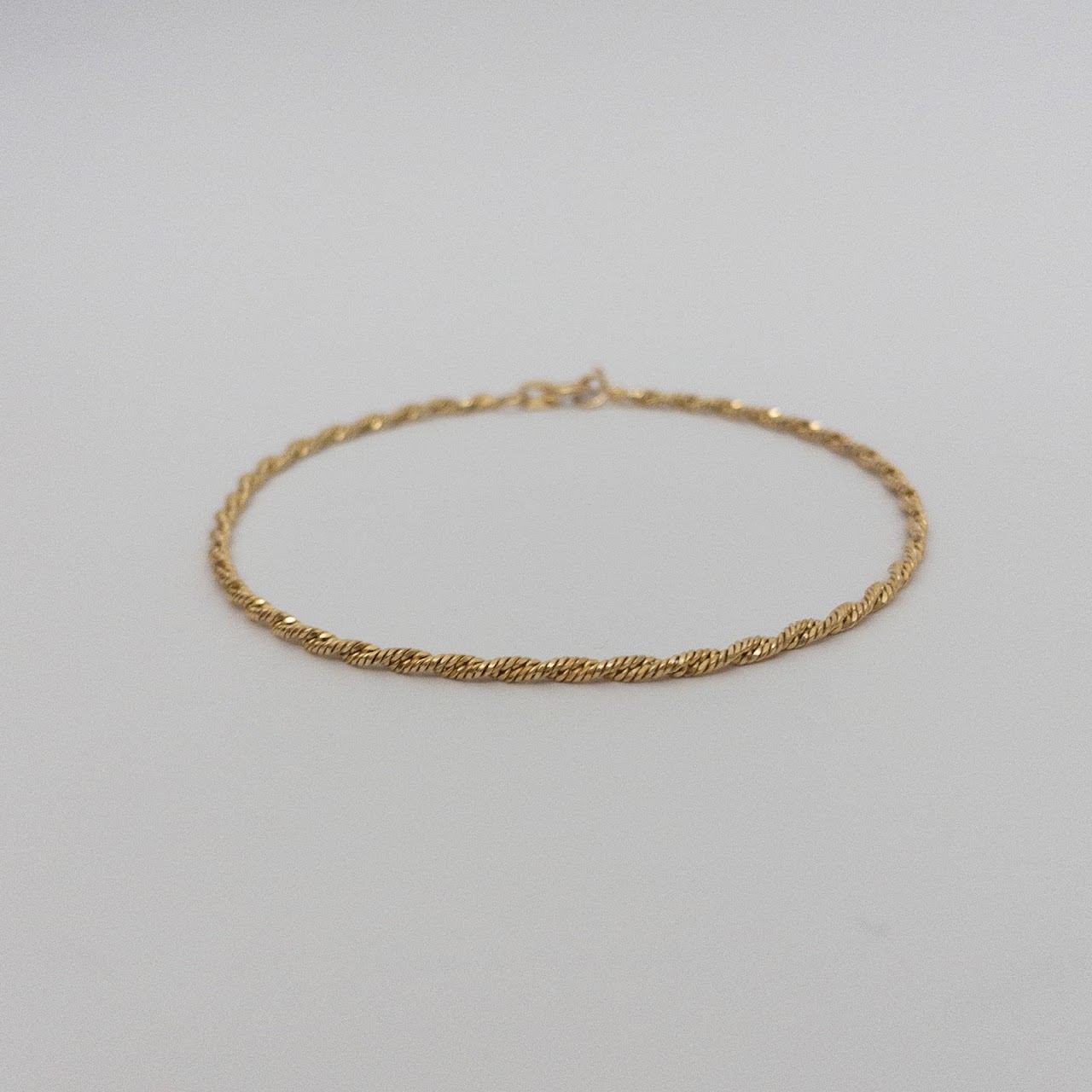 14K Gold Rope Bracelet