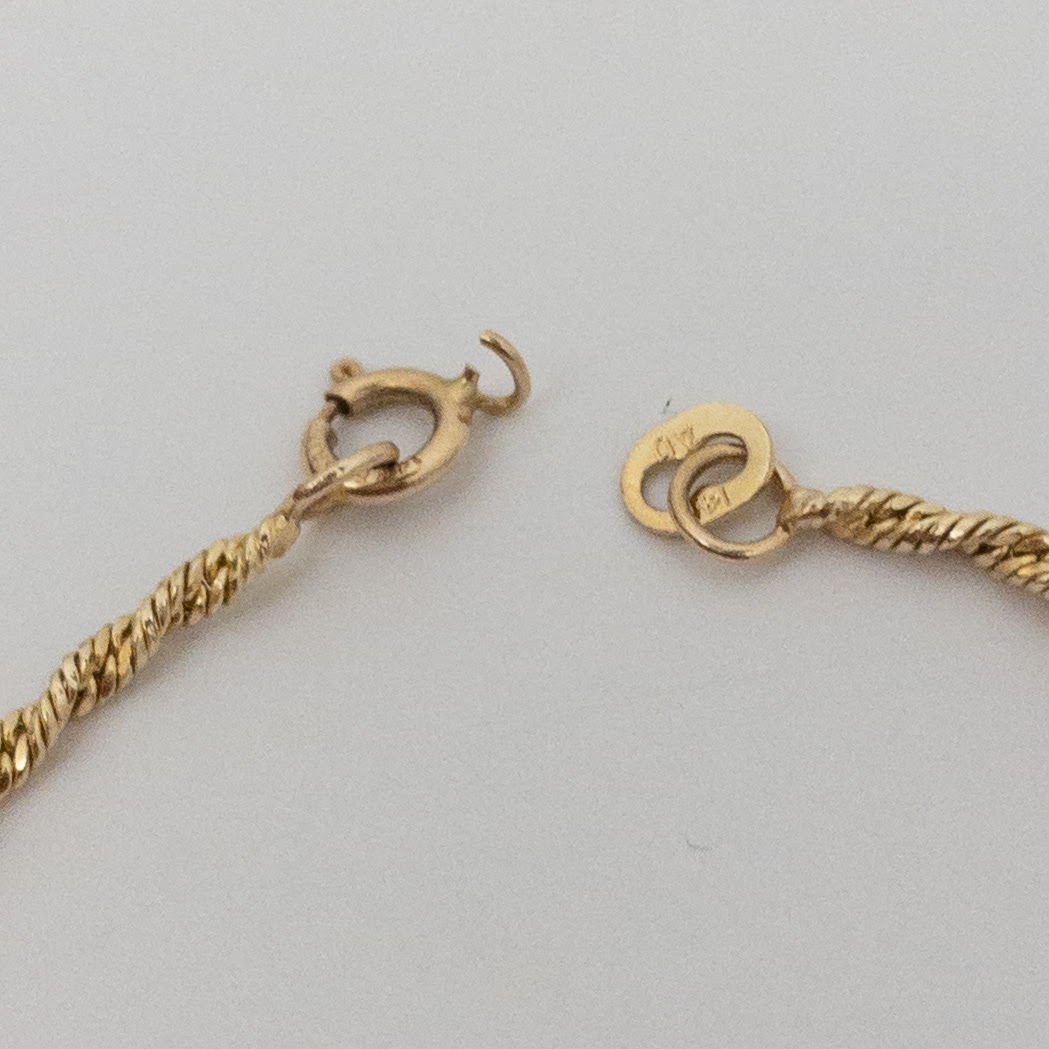 14K Gold Rope Bracelet