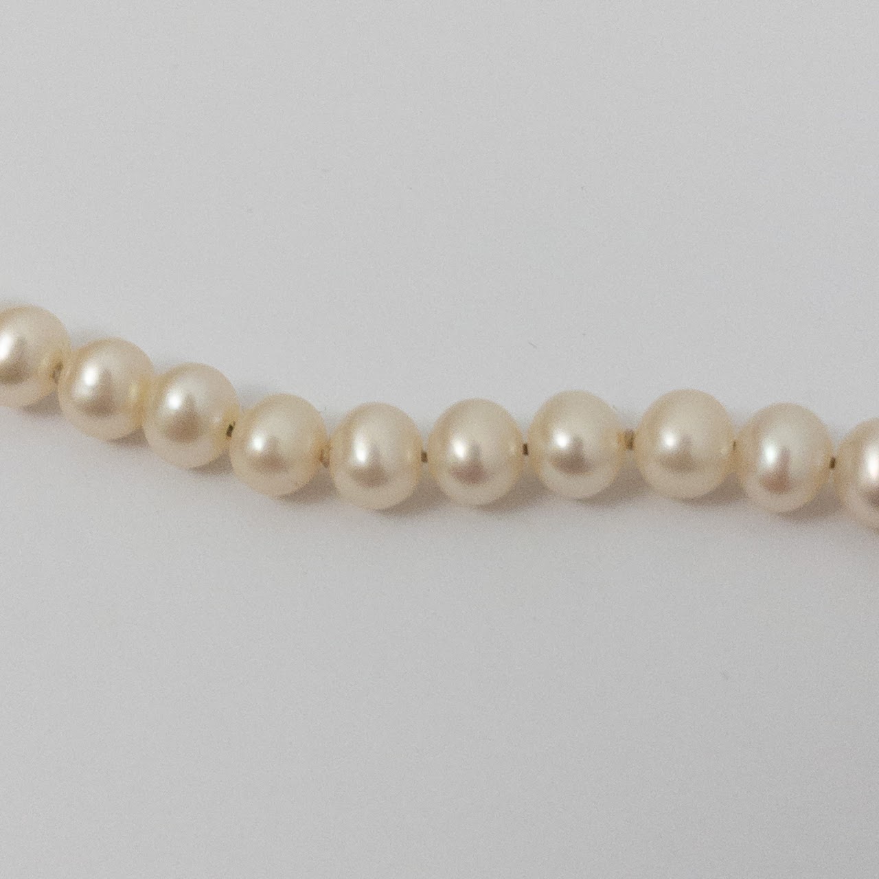 Pearl Strand Necklace with 14K Clasp