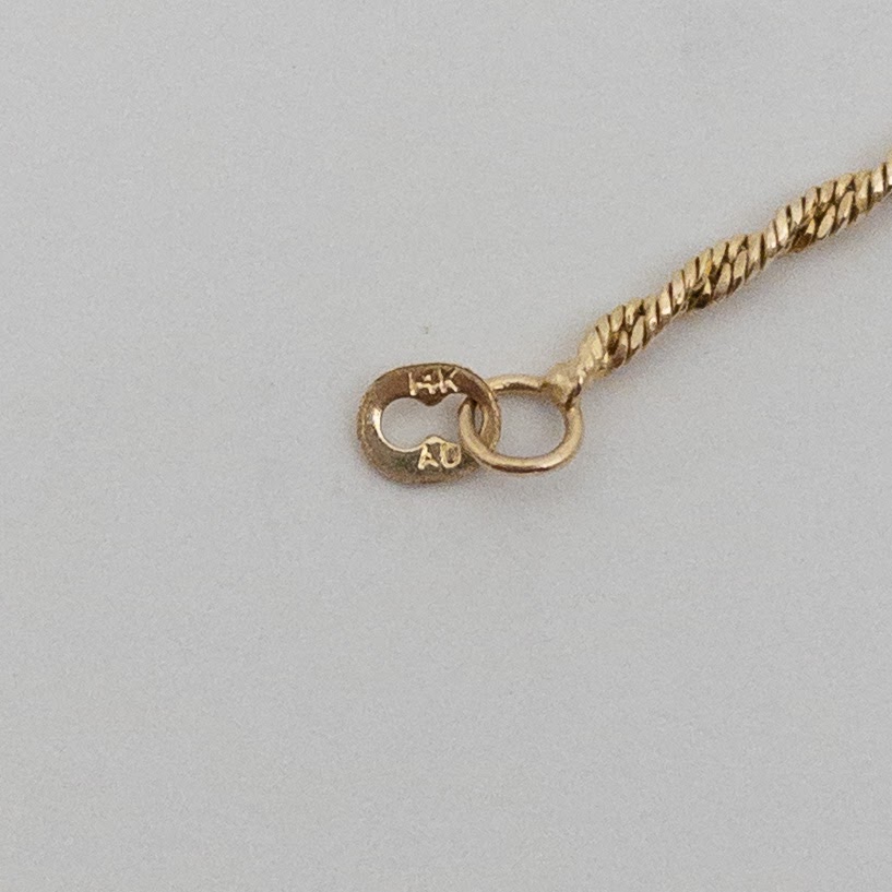 14K Gold Rope Bracelet