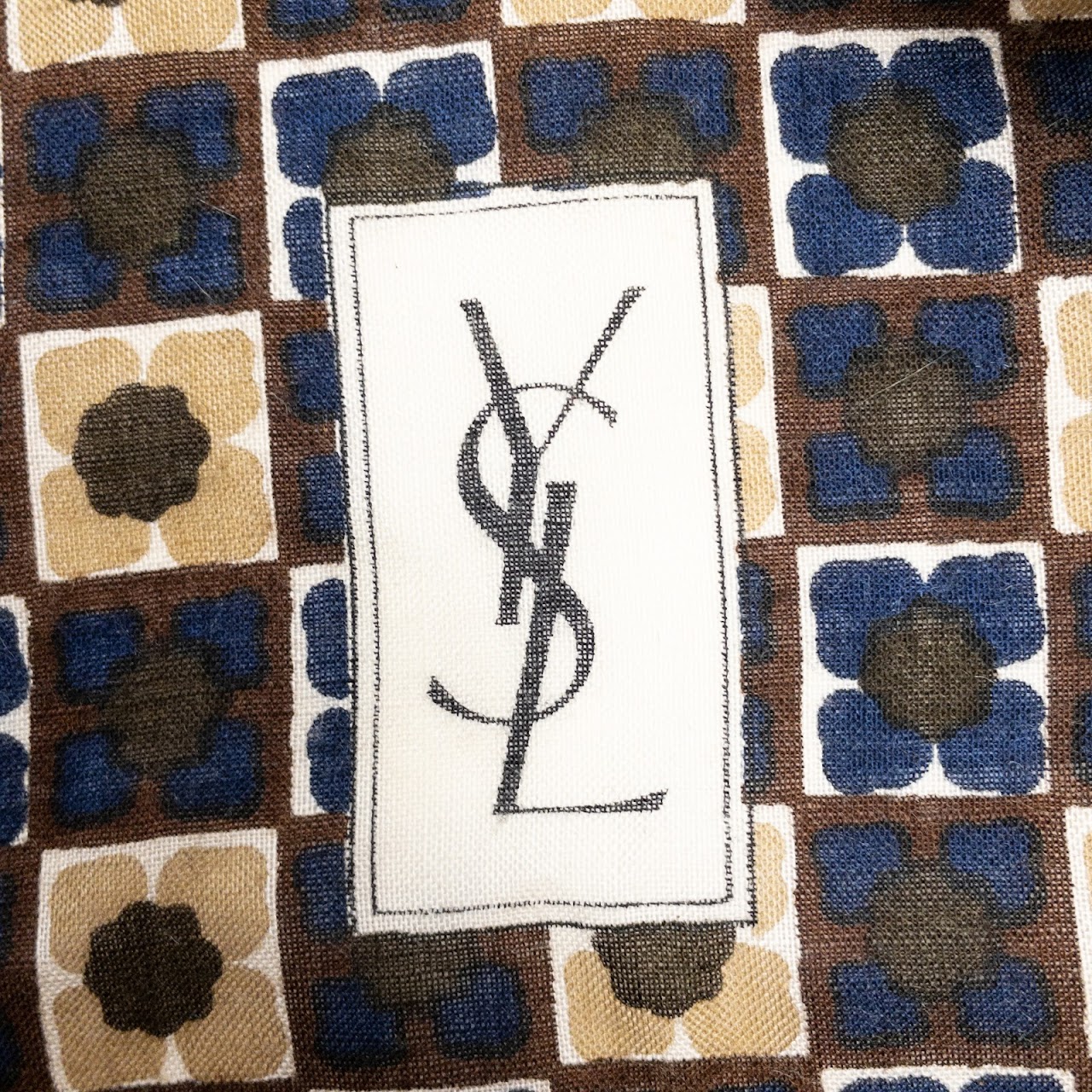 Yves Saint Laurent Printed Wool Scarf