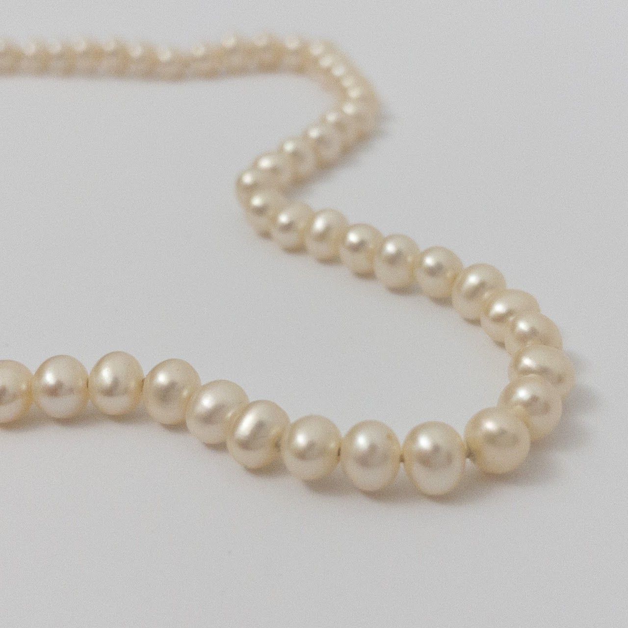 Pearl Strand Necklace with 14K Clasp