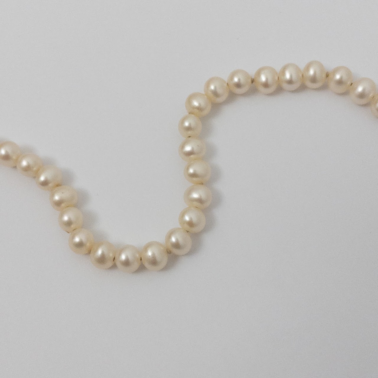 Pearl Strand Necklace with 14K Clasp