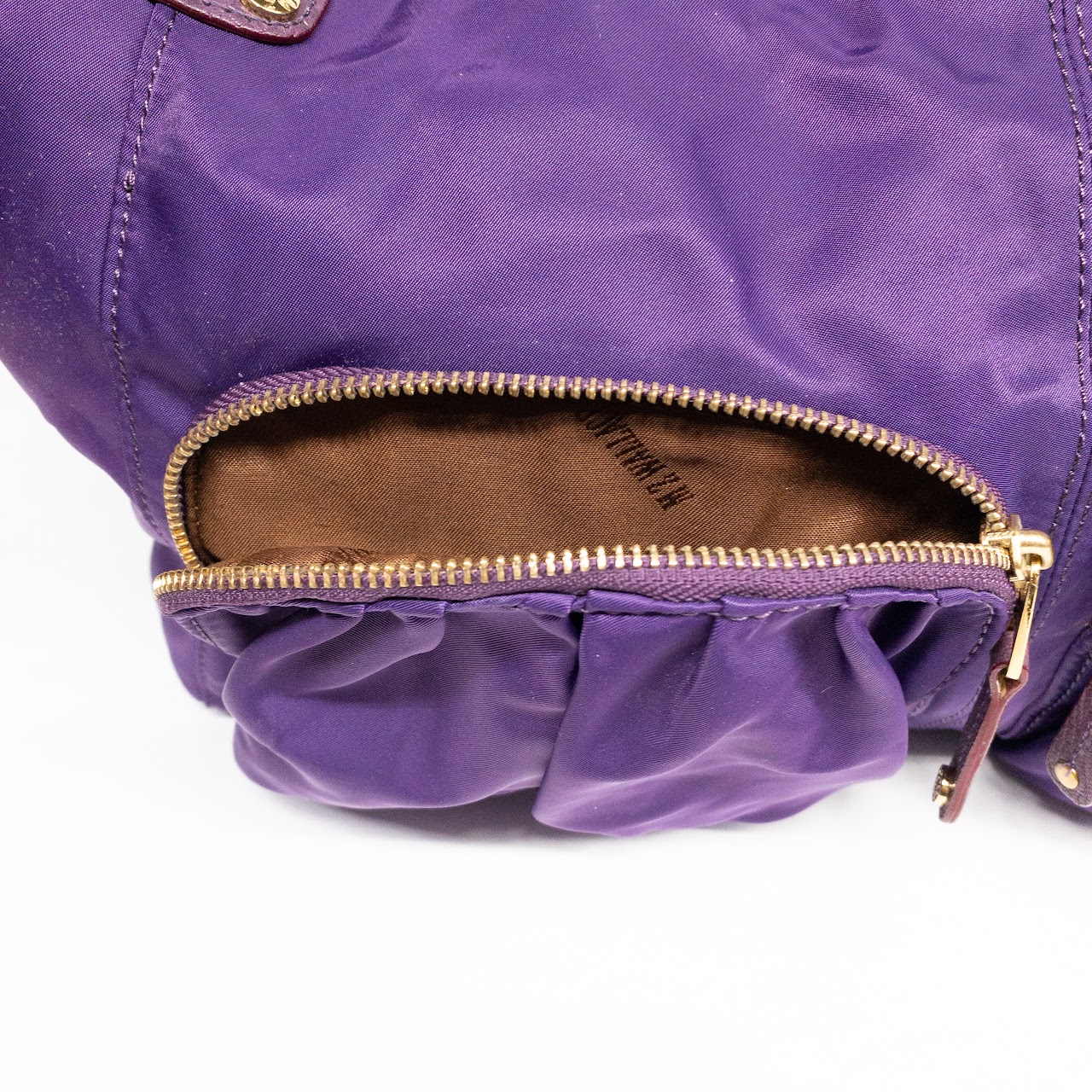 MZ Wallace Plum Nylon Shoulder Bag